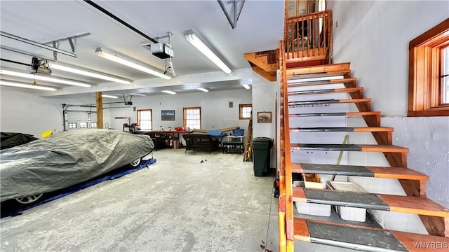 6539 Plum Creek Rd, Mansfield, NY 14731 - garage with a garage door opener