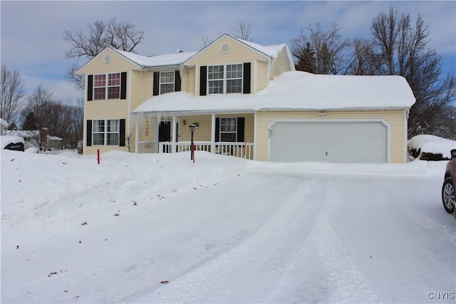 traditional home with covered porch