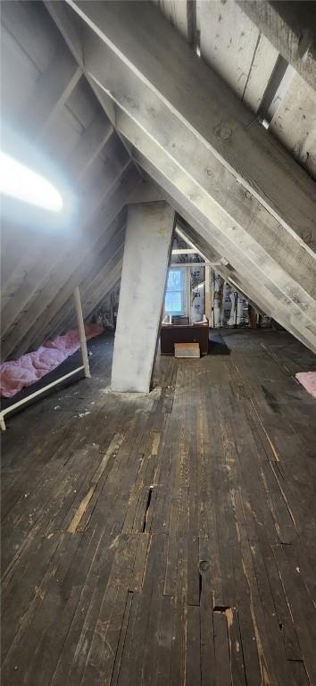 view of attic