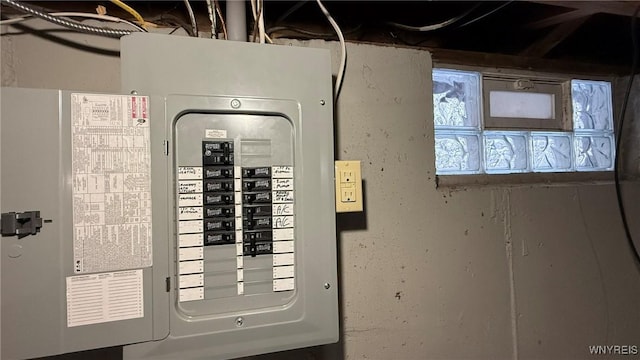 utility room with electric panel