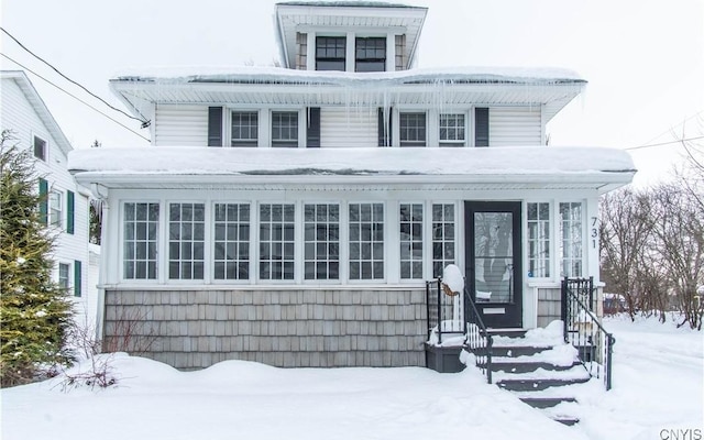 view of traditional style home