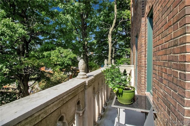 view of balcony