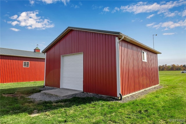 view of outbuilding featuring an outdoor structure