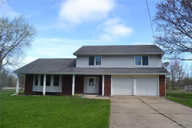 2021 Ferrier Rd, Eden, NY 14057 - traditional-style home featuring concrete driveway, a front yard, and brick siding