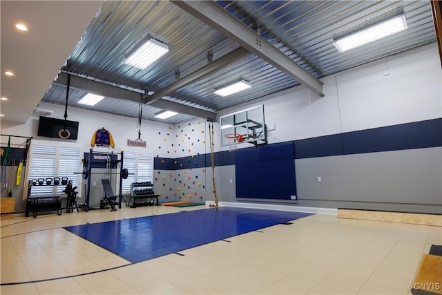 view of basketball court featuring community basketball court