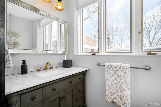 bathroom with vanity