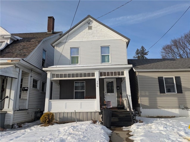 view of front facade with a porch