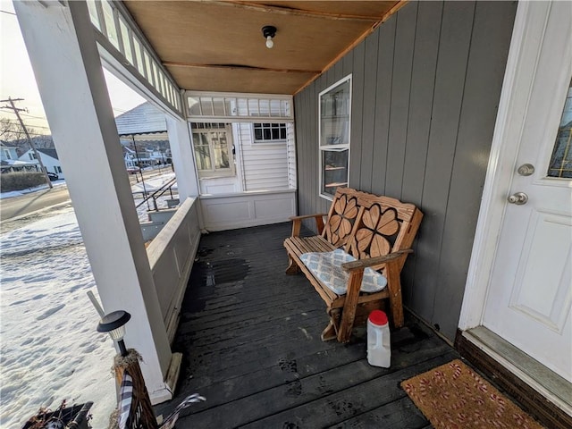 view of patio / terrace featuring covered porch