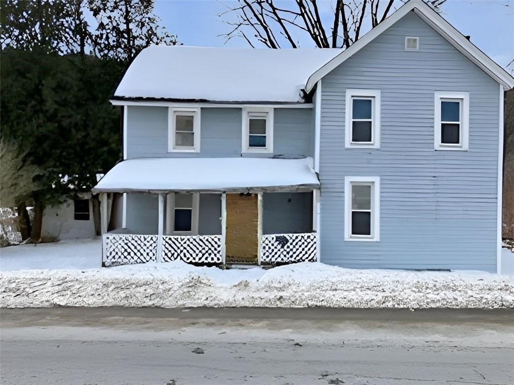 3798 State Highway 23, Plymouth, NY 13844 - view of front facade featuring covered porch