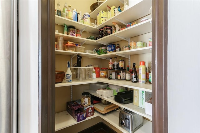 view of pantry