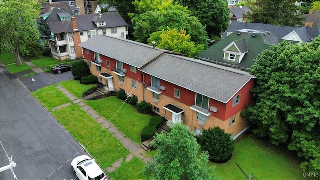 aerial view featuring a residential view