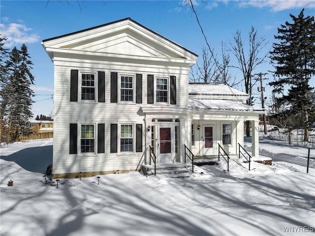 view of neoclassical / greek revival house