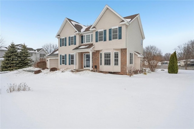 traditional-style home with an attached garage