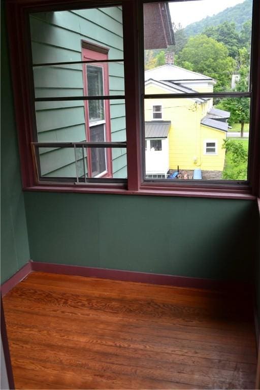 view of property exterior featuring a balcony