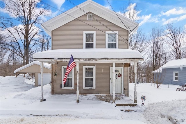 view of front of home