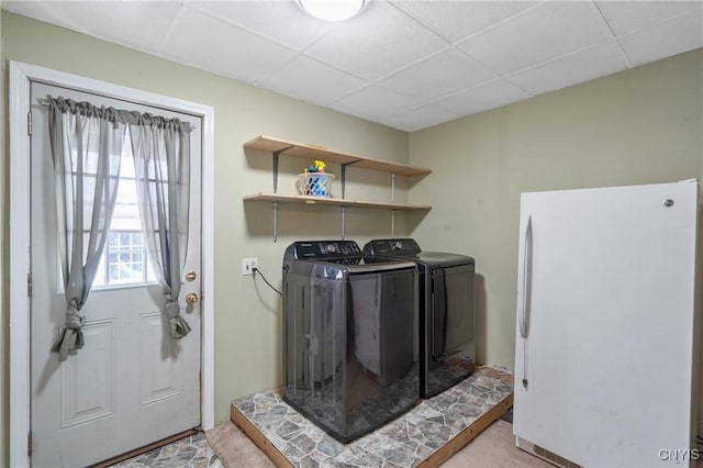 213 Salisbury St, Sandy Creek, NY 13145 - laundry area with independent washer and dryer and laundry area