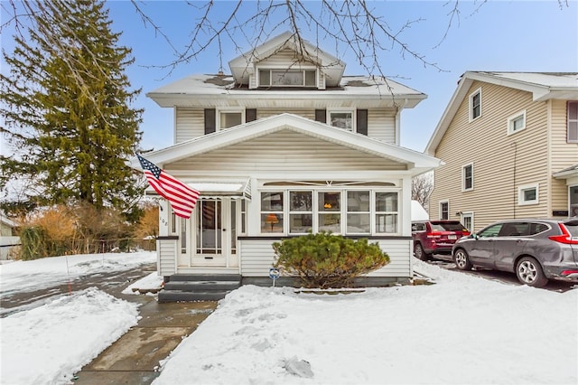 view of traditional style home