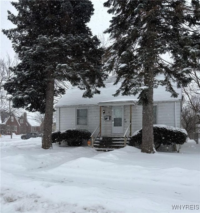 view of front of home with entry steps