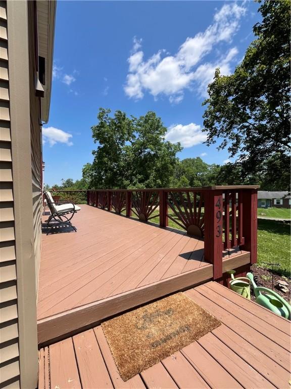 493 Prospect Hill Rd, Catlin, NY 14845 - view of wooden deck