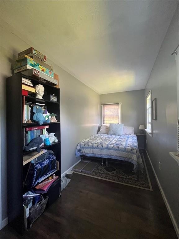 493 Prospect Hill Rd, Catlin, NY 14845 - bedroom with wood finished floors and vaulted ceiling