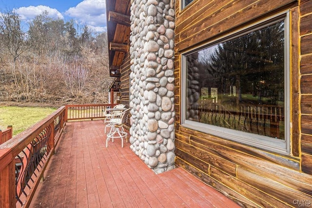 3391 State Route 28, Herkimer, NY 13350 - view of wooden terrace