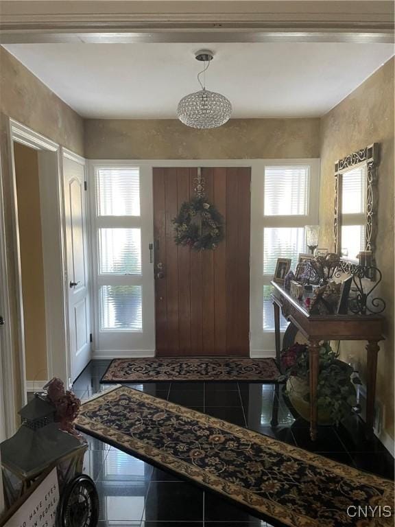 entryway featuring tile patterned flooring