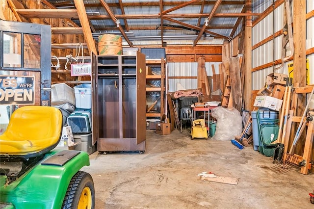 storage area with a garage