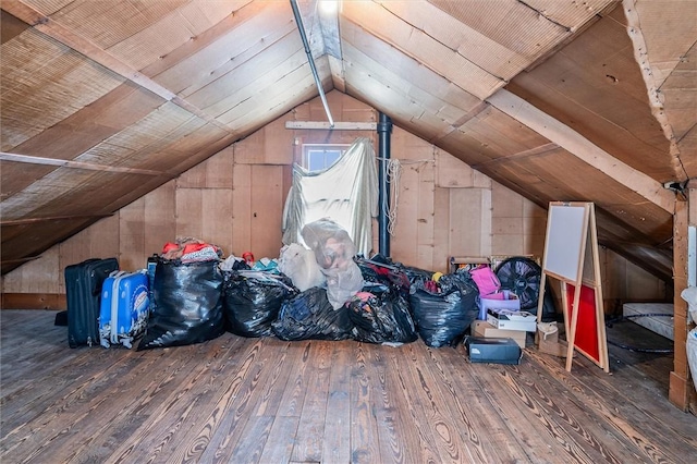 view of attic