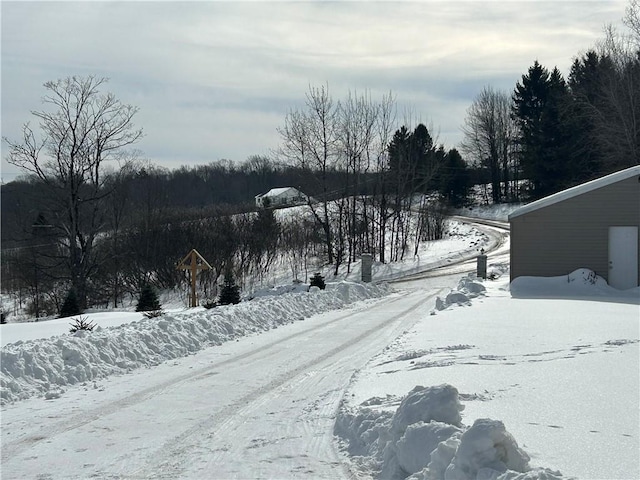 view of road