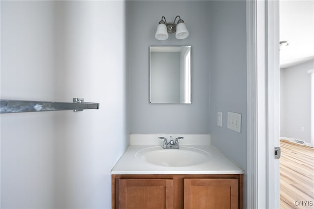 bathroom featuring vanity