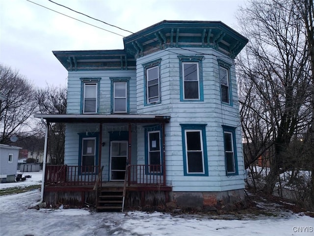 italianate house with a porch