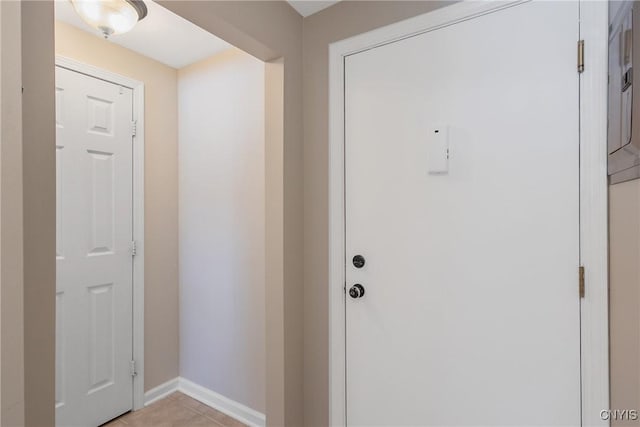 entryway with baseboards