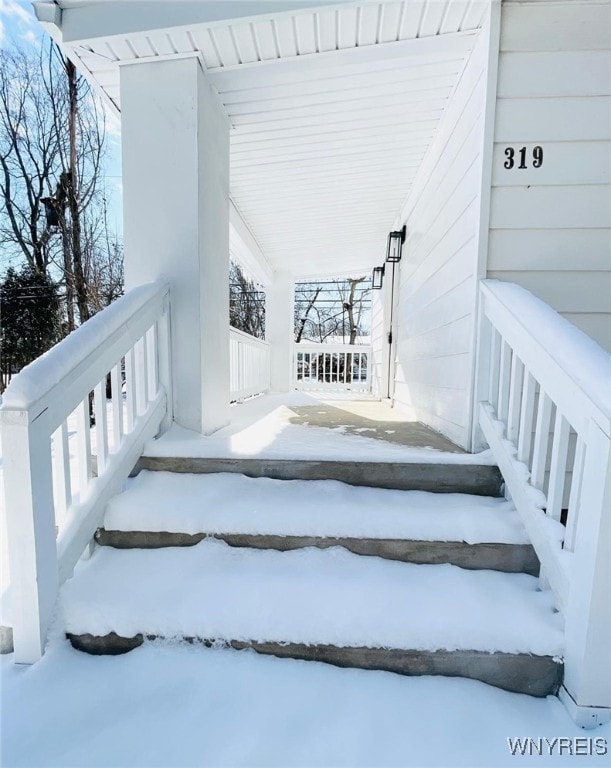 view of stairs