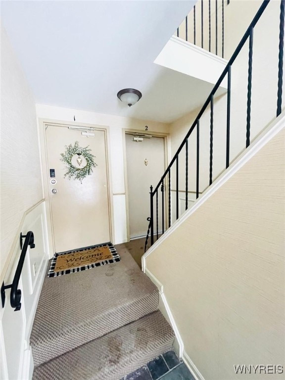 foyer entrance with stairway