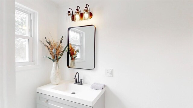 bathroom with vanity