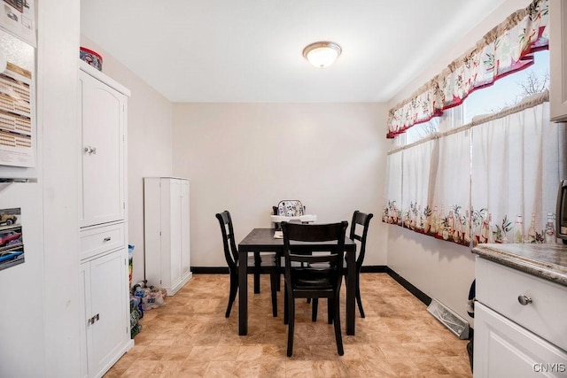 dining area with baseboards