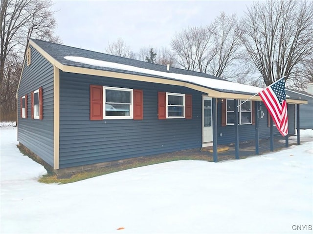 view of front of home