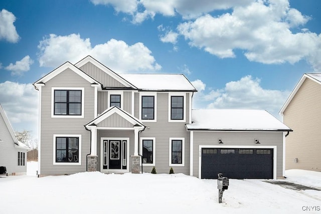 view of front of house featuring an attached garage