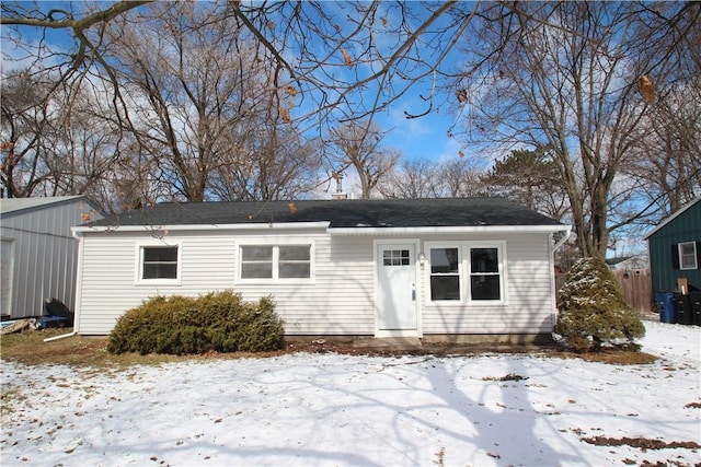 view of front of home