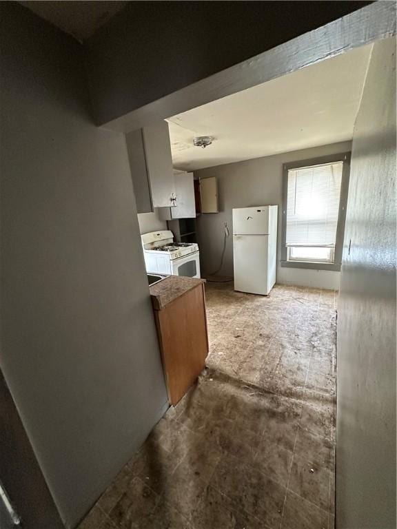 kitchen featuring white appliances