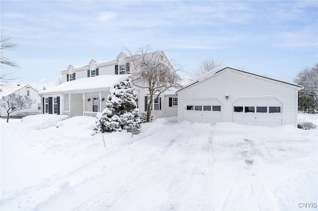 view of front of property with a sunroom