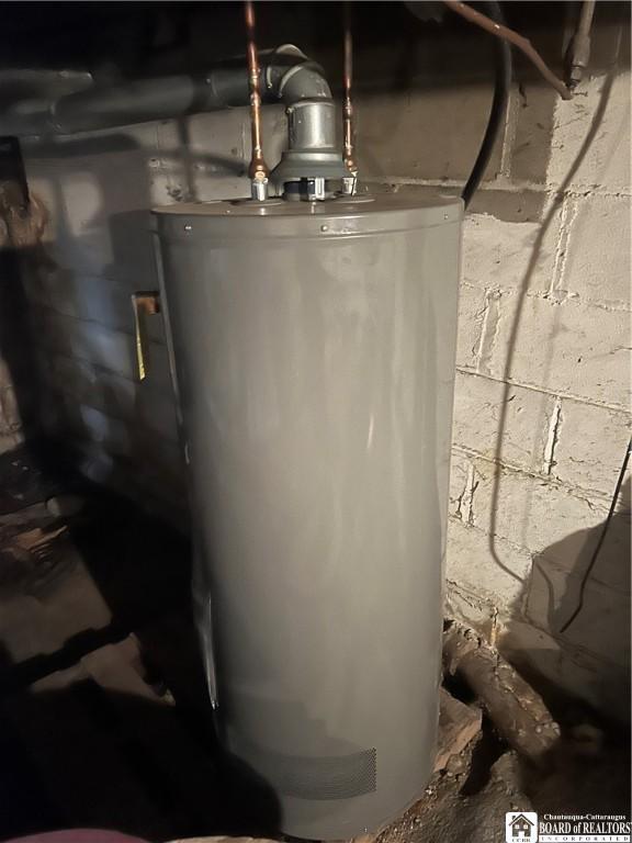 507 E Connell St, Olean-City, NY 14760 - utility room featuring water heater