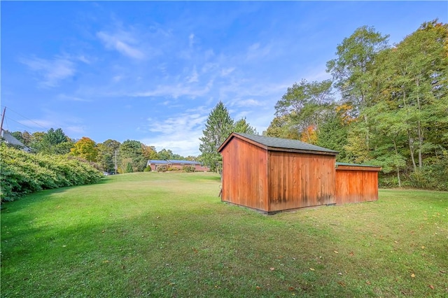 284 Main St, Worcester, NY 12197 - view of yard featuring an outbuilding