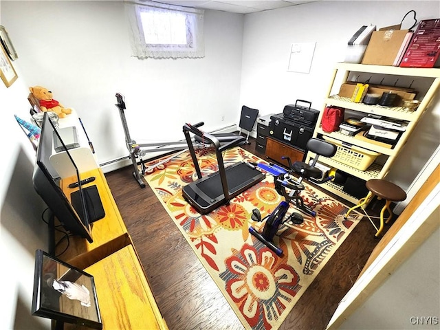 interior space featuring wood finished floors