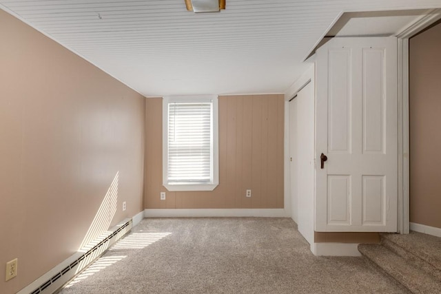 903 W 1st St, Elmira, NY 14905 - unfurnished bedroom featuring carpet and baseboard heating
