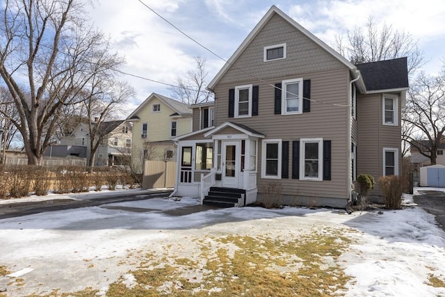 view of front of home