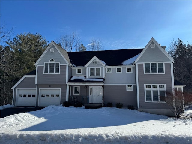 view of front of property featuring an attached garage