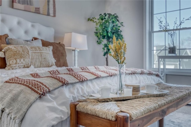 bedroom featuring multiple windows