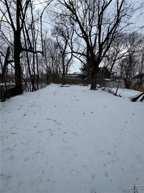 view of snowy yard