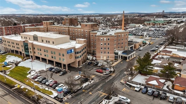 drone / aerial view featuring a view of city